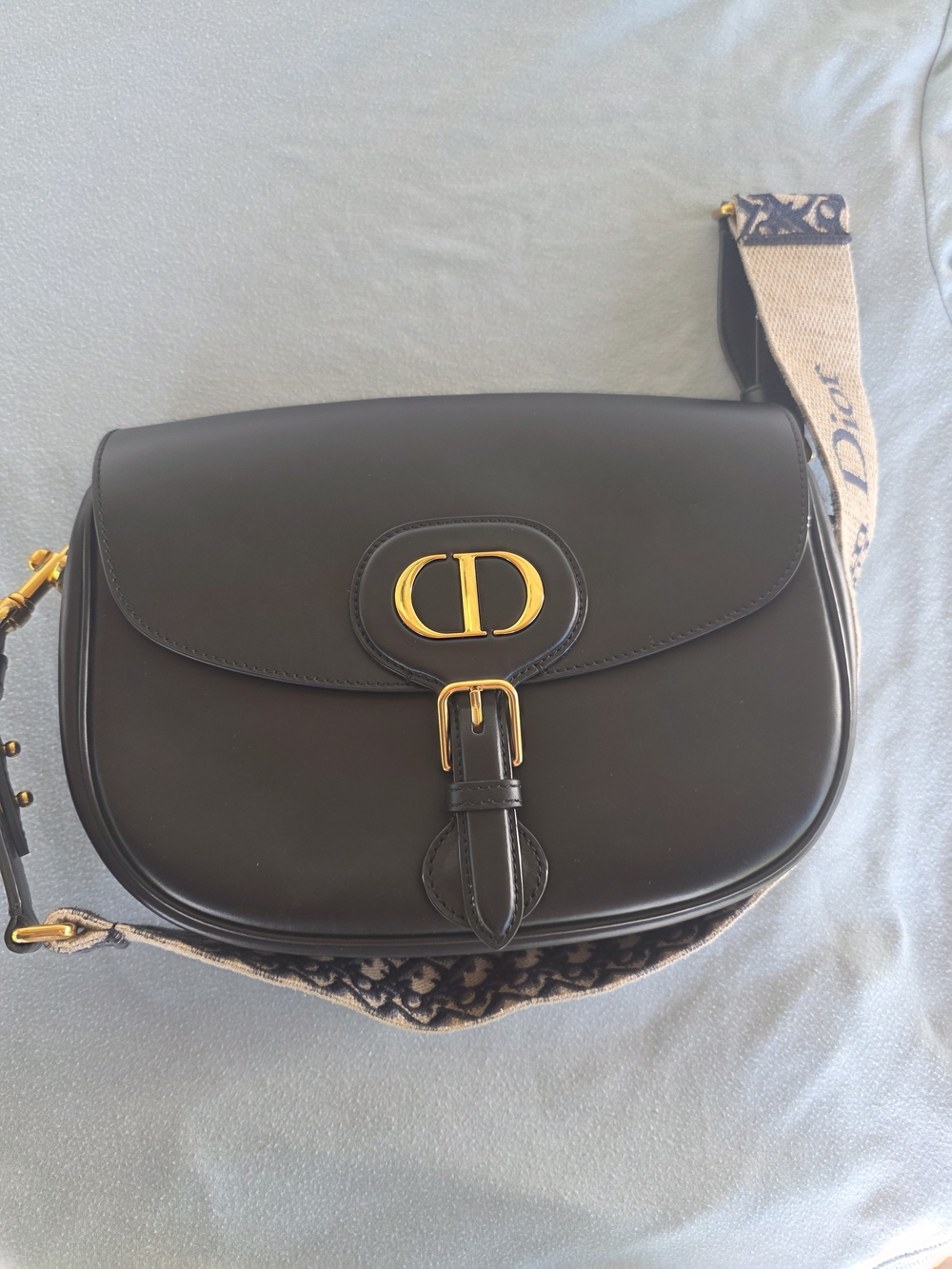 Dior Black CD Bobby Bag with Signature Strap - Picture 6 of 9